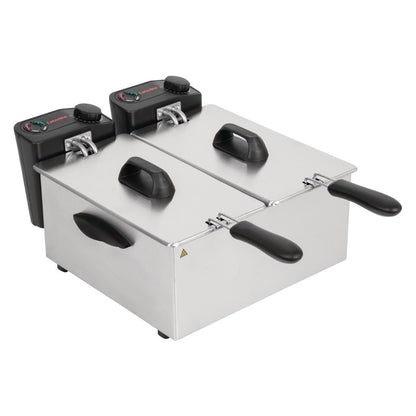 GG199 Caterlite dubbele friteuse voor licht gebruik 2x 3,5L
