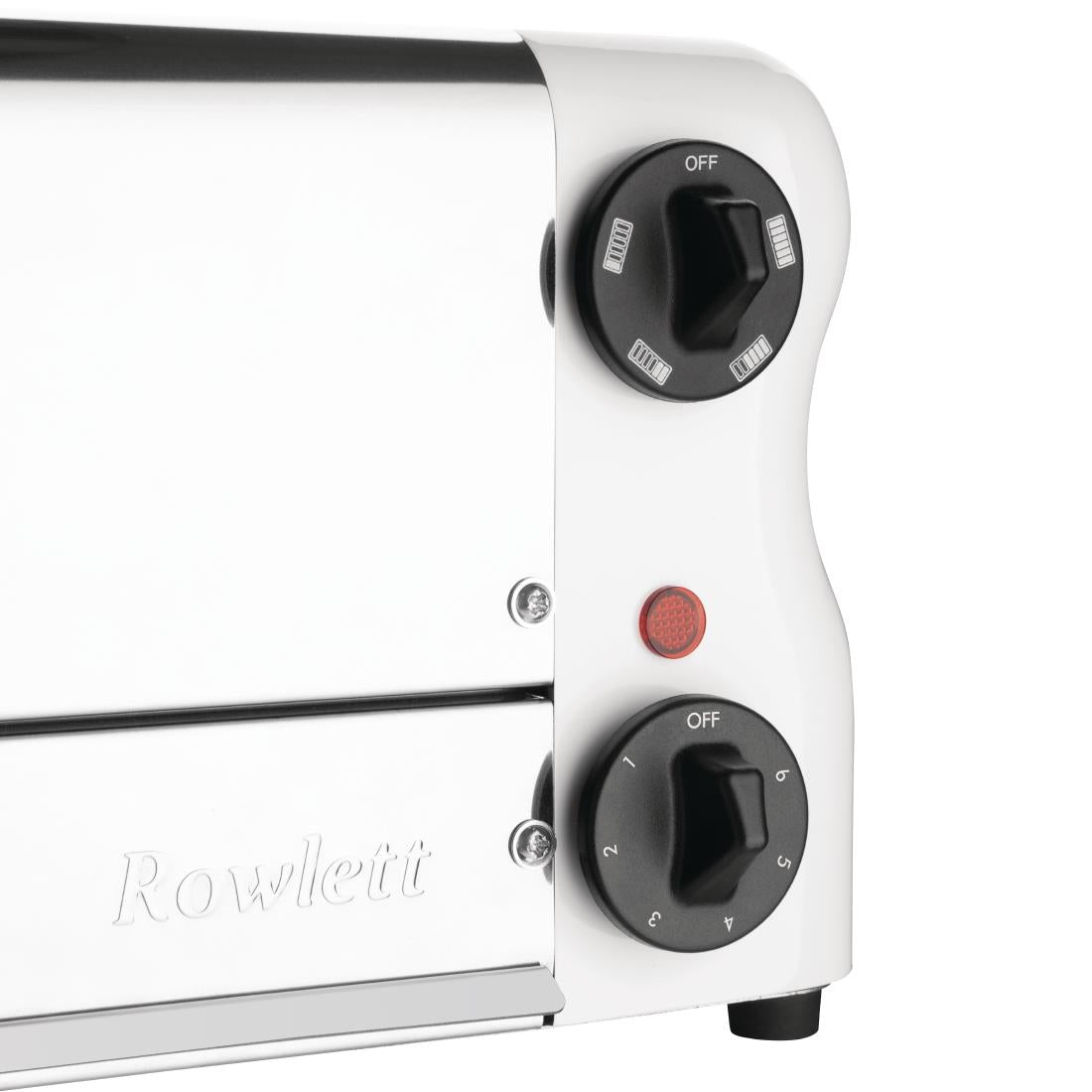 CH186 Rowlett Esprit broodrooster 6 sleuven wit - 2 reserve-elementen en 2 tostihouders