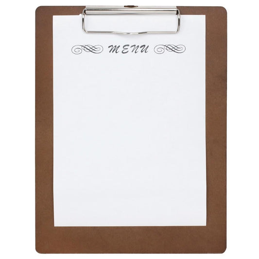 CL174 Olympia houten menu klembord A4