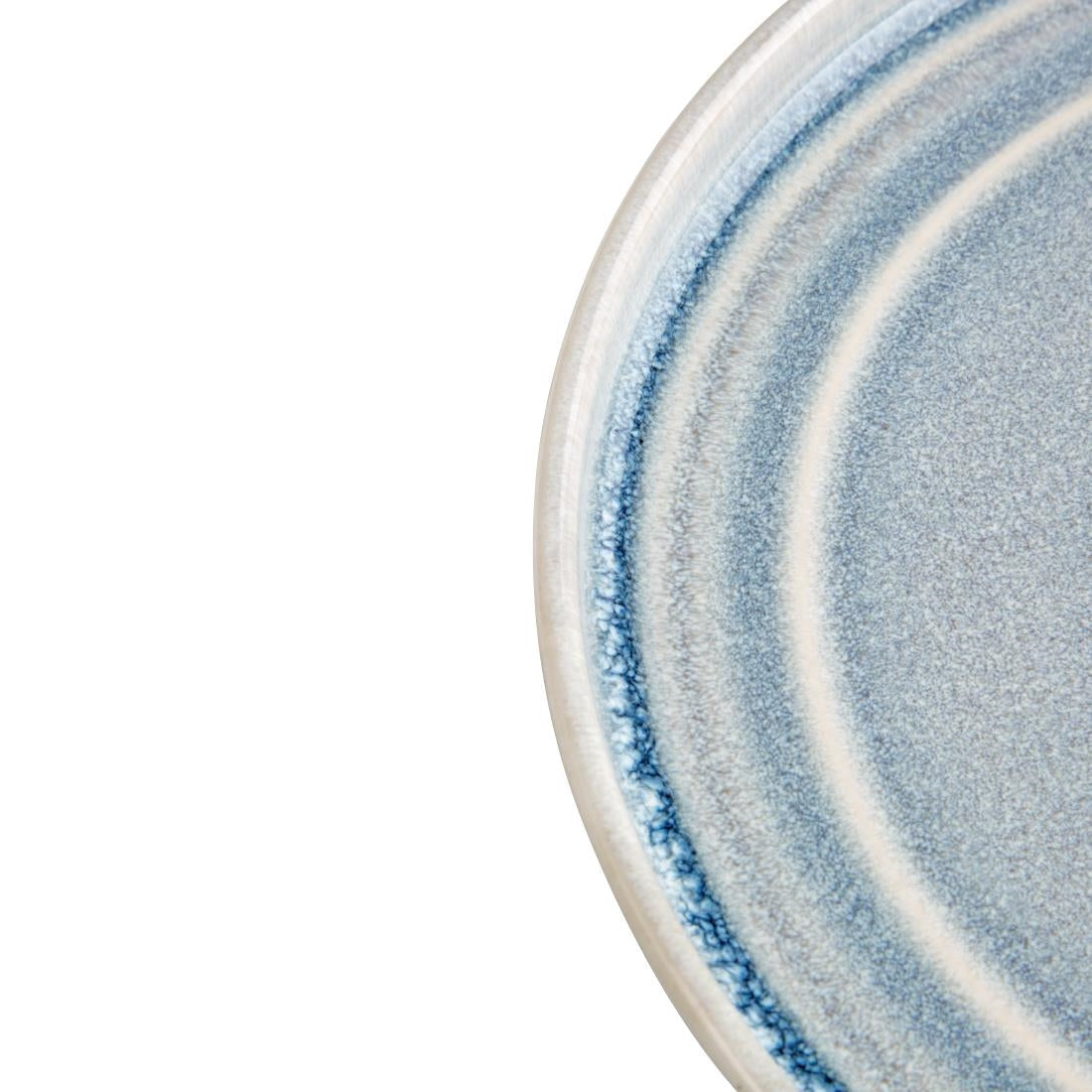 FB569 Olympia Cavolo Plat Rond Bord Ijsblauw 27cm (4 Stuks)
