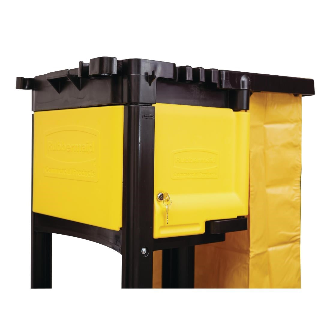 M896 Rubbermaid kist met slot voor schoonmaaktrolley L658