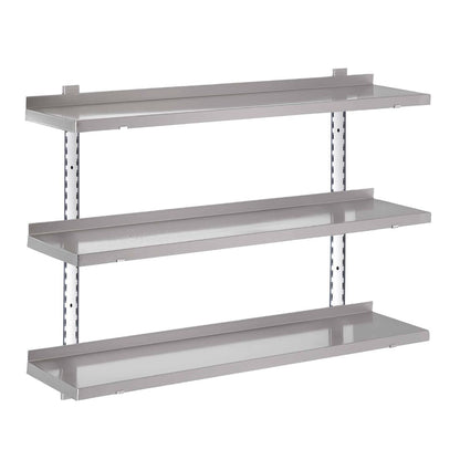GN183 Gastro M RVS wandplank zonder steunen 100x40cm
