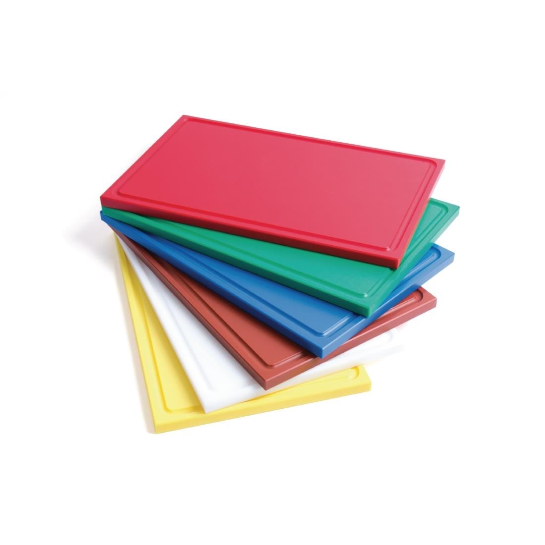 GN335 Gastro M GN1/1 HDPE snijplank met sapgeul groen