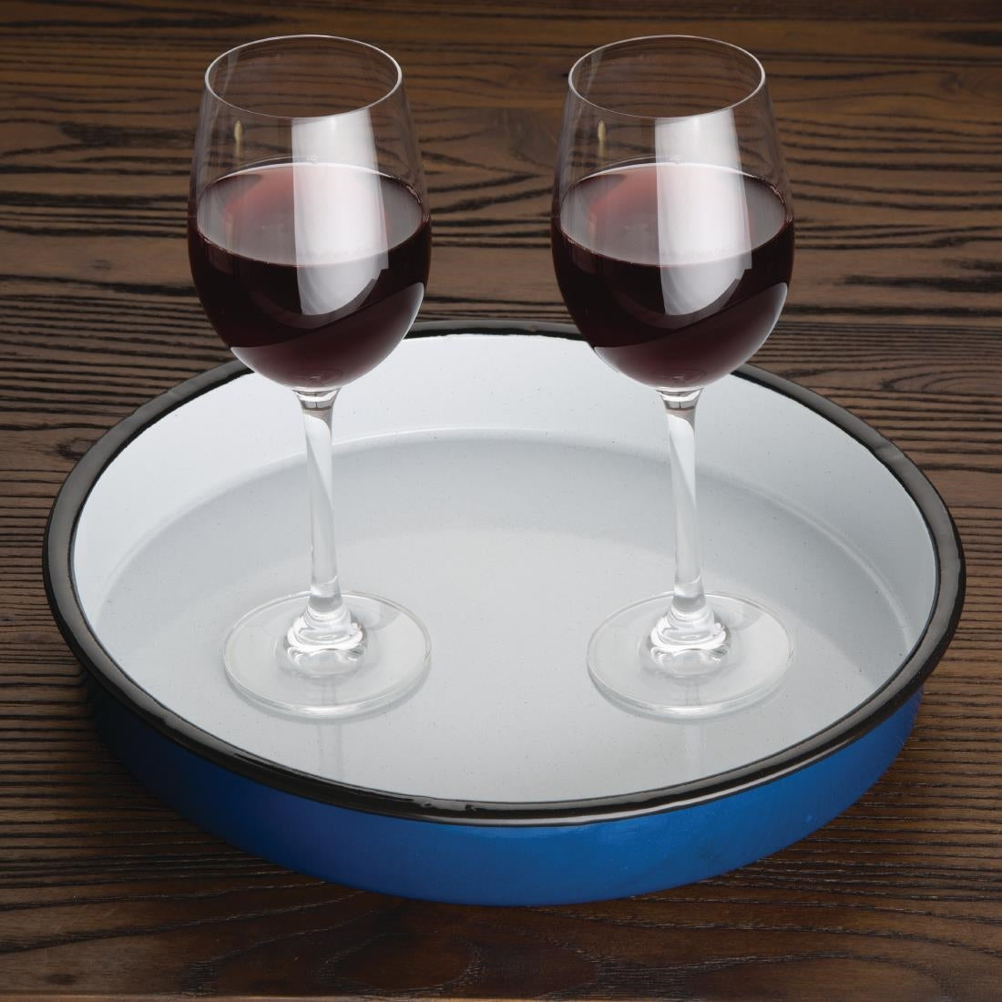 GM240 Olympia Geëmailleerd Stalen Dienblad Rond 32cm
