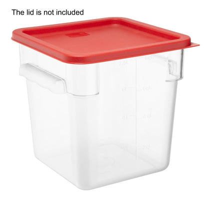 HY403 Hygiplas Polycarbonaat Vierkante Opslagcontainer 7Ltr