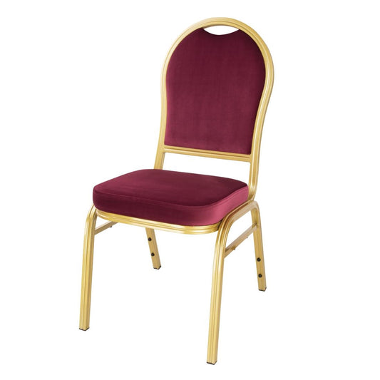DY695 Bolero Regal stapelstoelen bordeauxrood (4 stuks)