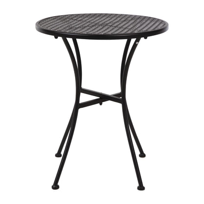 SA819 Bolero ronde stalen bistrotafel zwart 60cm (15 stuks)