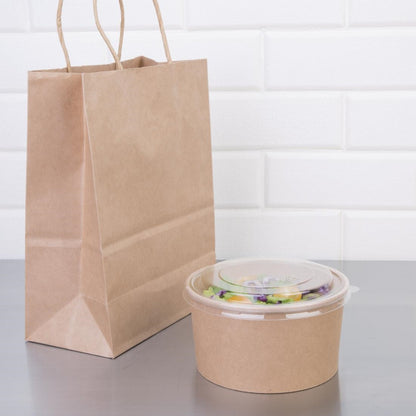 FB198 Fiesta Compostable ronde kraft saladeschaal 1Ltr (300 stuks)