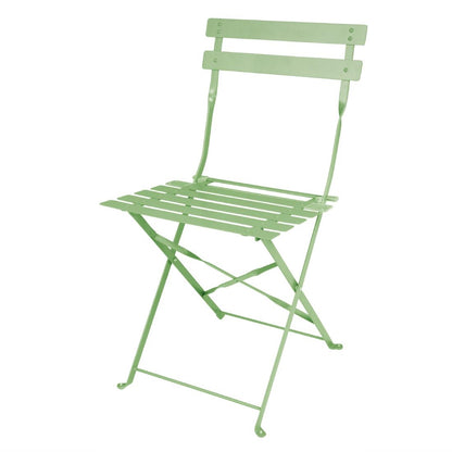 FT270 Bolero stalen klapstoelen lichtgroen (2 stuks)