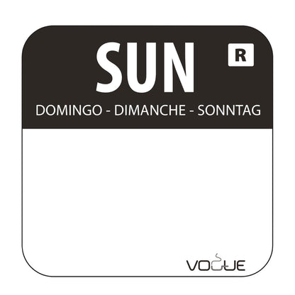 S154 Vogue kleurcode RVS stickerdispenser + stickers