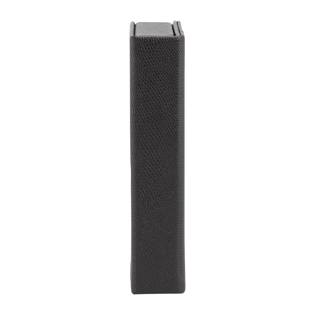 DP726 Securit trendy rekeningpresentator in leerstijl zwart