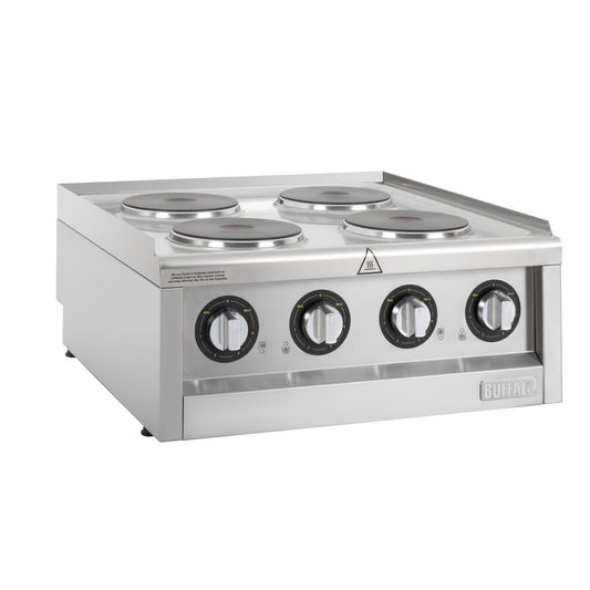 CU471 Buffalo 600-Serie Elektrische Kookplaat Met 4 Kookzones