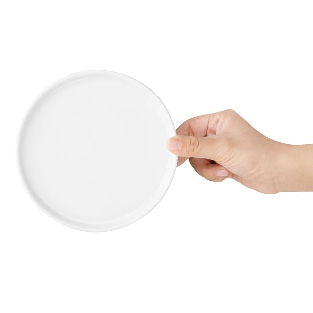 FW812 Olympia Whiteware Platte Ronde Borden 150mm (6 Stuks)