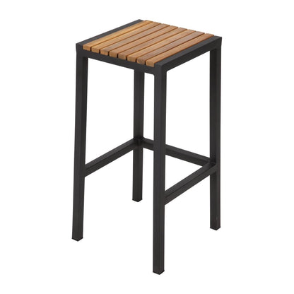 DS156 Bolero stalen en acaciahouten barkrukken (2 stuks)