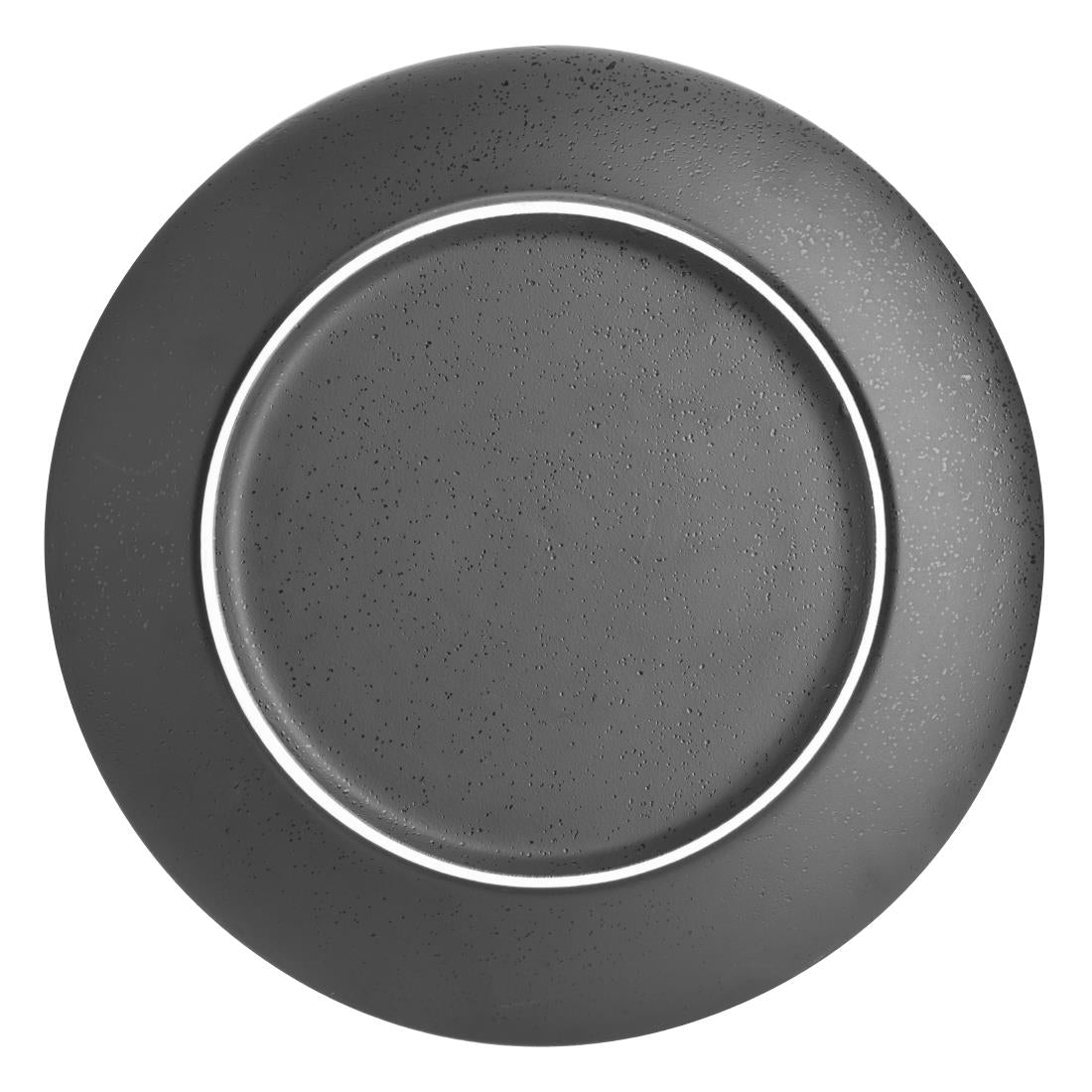 DR088 Olympia Fusion Ronde Borden 27cm Zwart (4 Stuks)