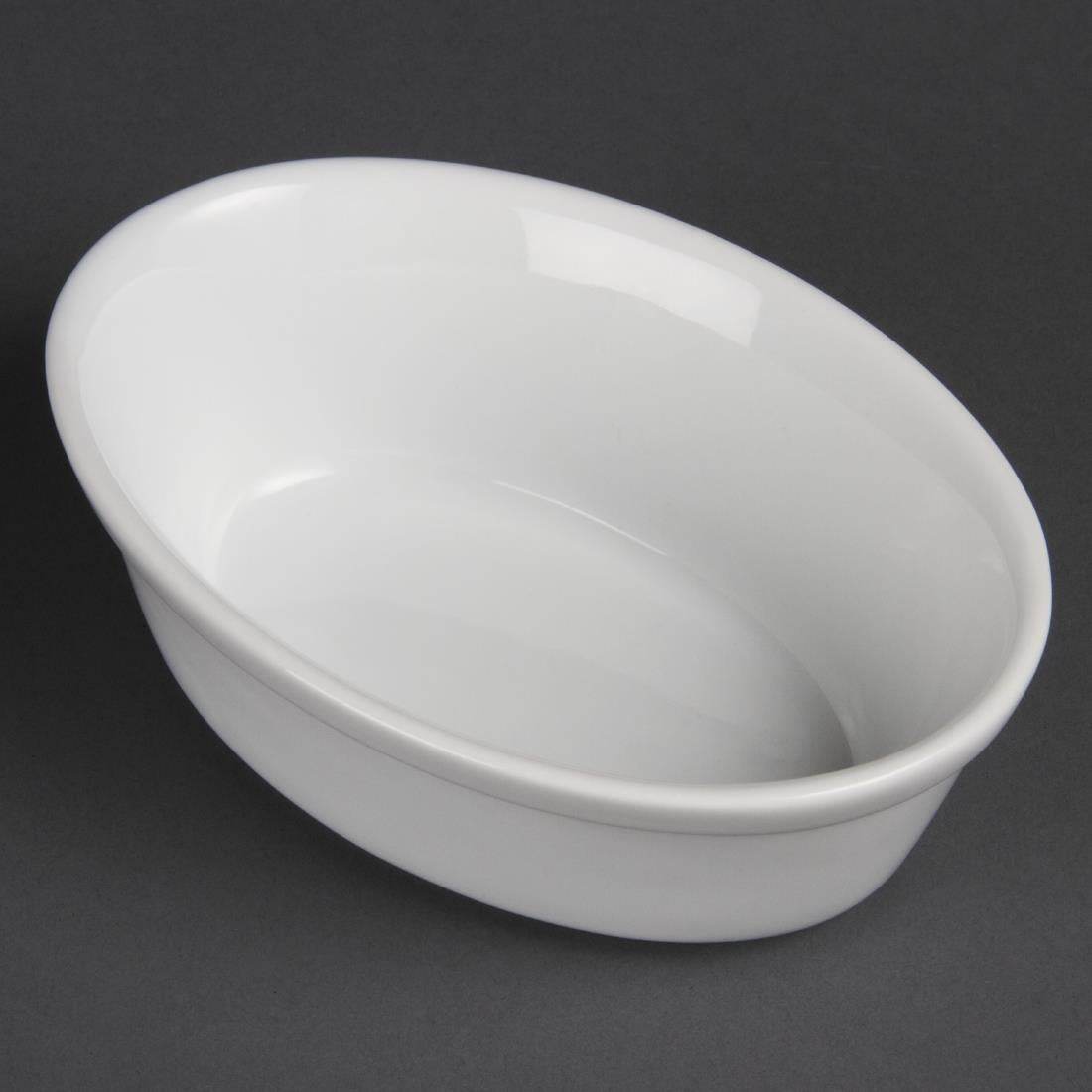 DK807 Olympia Whiteware Ovale Schaaltjes 16,1cm (6 Stuks)
