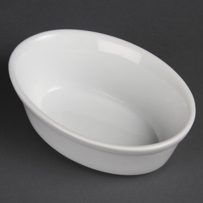 DK807 Olympia Whiteware Ovale Schaaltjes 16,1cm (6 Stuks)