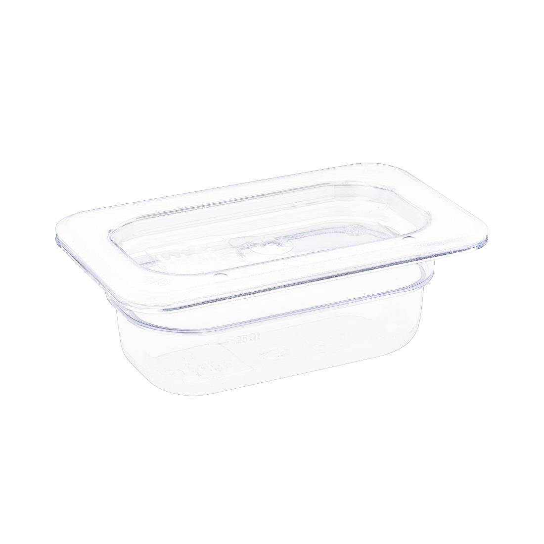 U242 Vogue polycarbonaat bak transparant GN1/9 65mm