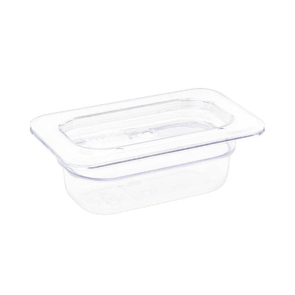 U242 Vogue polycarbonaat bak transparant GN1/9 65mm