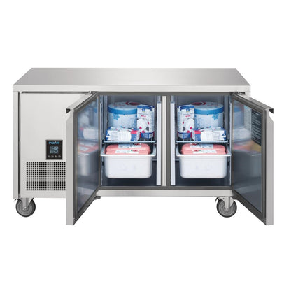 UA005 Polar U-serie premium tweedeurs koelwerkbank 267L