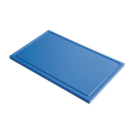 GN336 Gastro M GN1/1 HDPE snijplank met sapgeul blauw