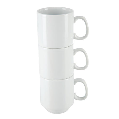 CB461 Olympia Whiteware stapelbare mok 28,4cl (12 stuks)