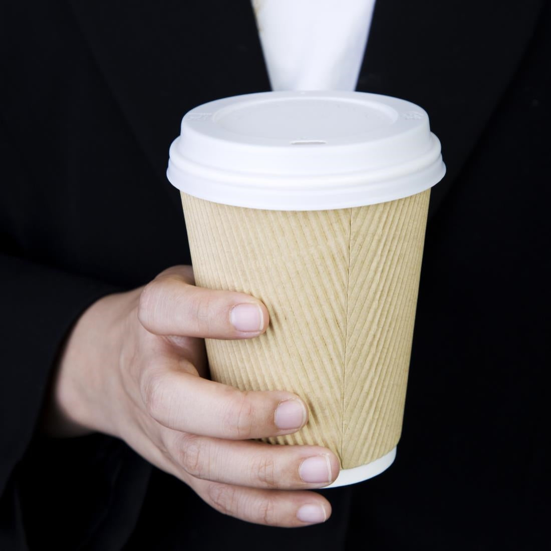 CE264 Fiesta Recyclable deksels voor 34 en 45cl koffiebekers (50 stuks)