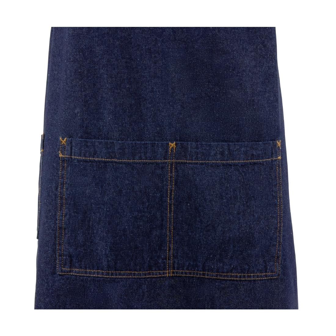 B341 Chef Works Memphis lang schort indigo