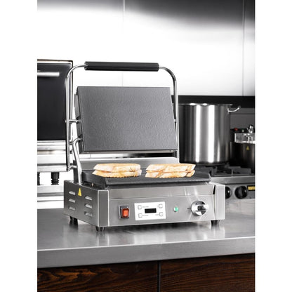 CU607 Buffalo Extra Grote Contactgrill Enkelvoudige Vlakke Plaat