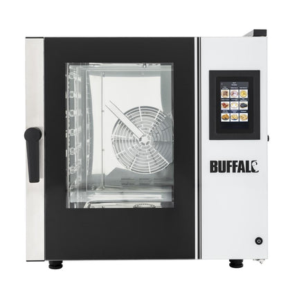 SA770 Buffalo Vrijstaande Slimme Touchscreen Combi Oven 7 x GN 1/1 Met Installatiekit
