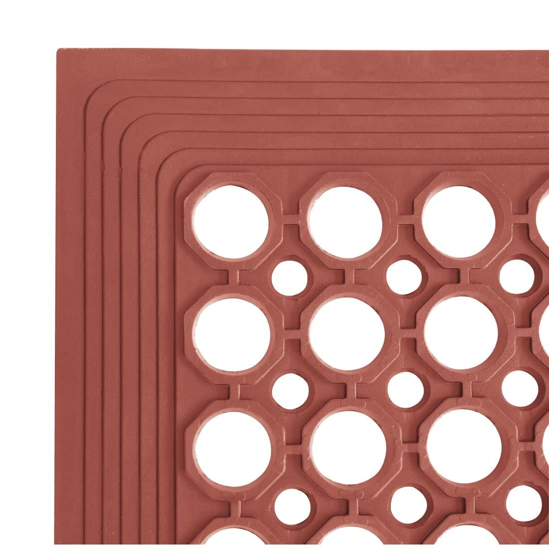 GF017 Jantex rubberen vetbestendige anti-vermoeidheidsmat rood 1500 x 900mm