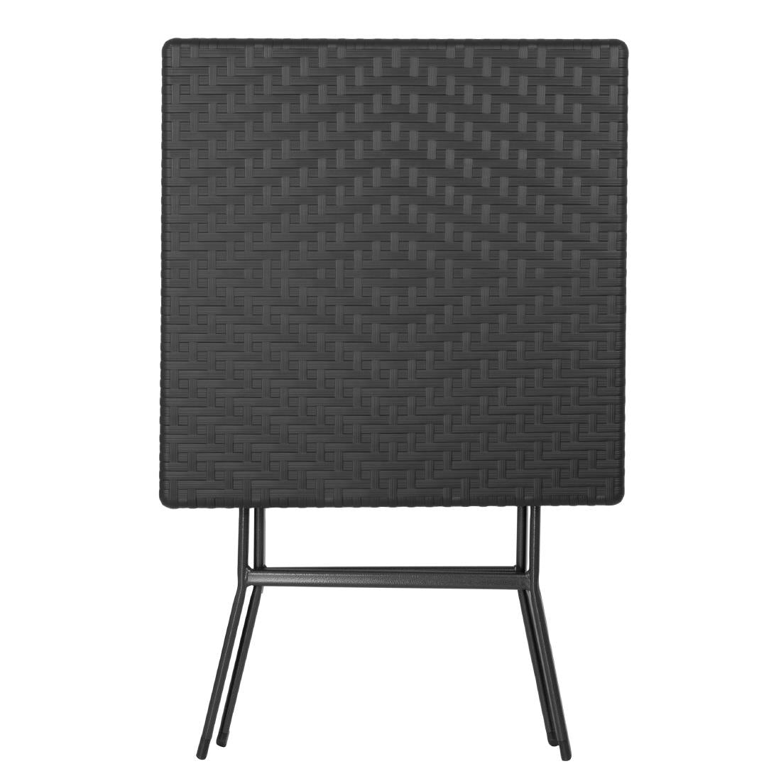 GR772 Bolero Vierkante Inklapbare Tafel Zwart 620mm
