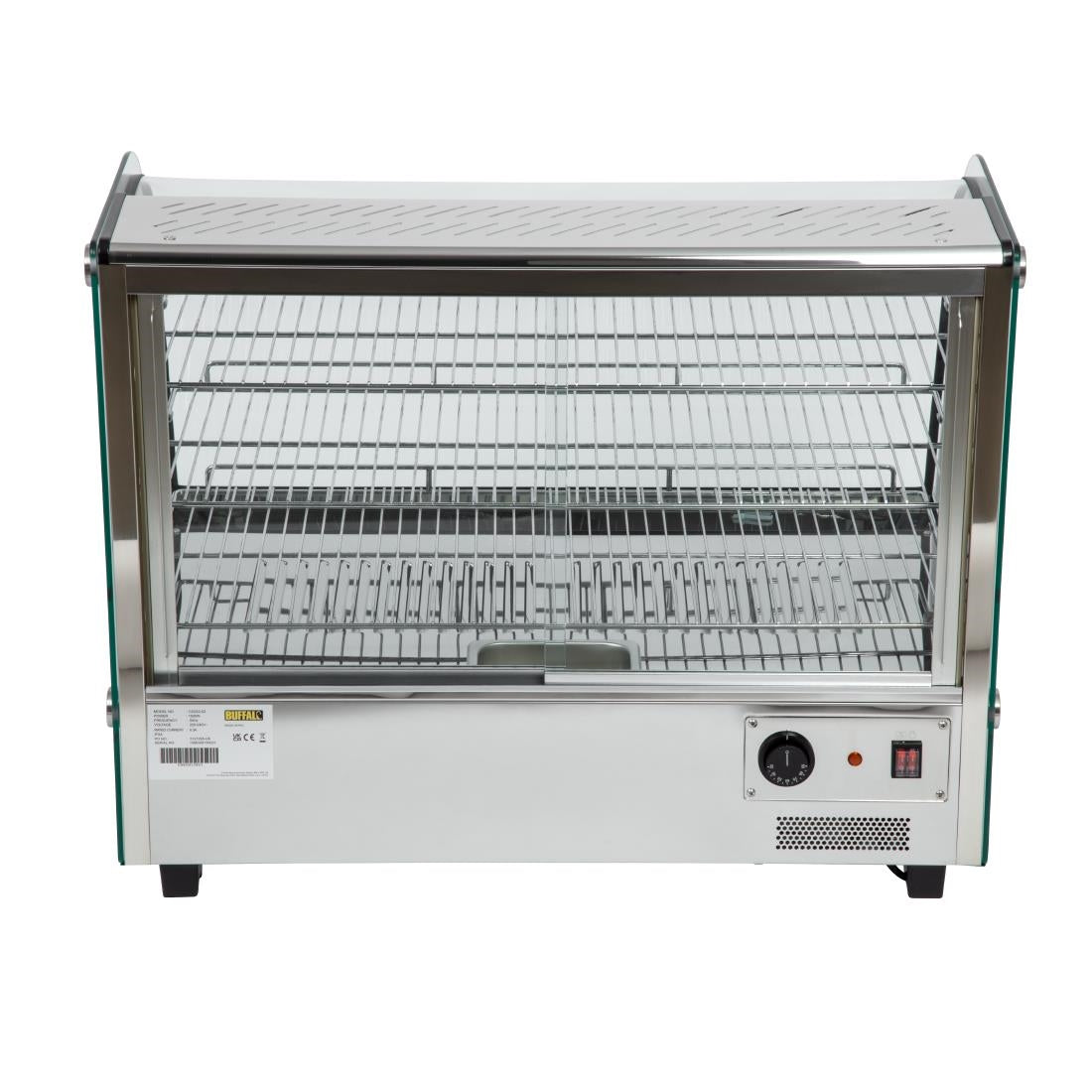 CD232 Buffalo warmhoudvitrine 160L 67(h) x 86,8(b) x 56,8(d)cm