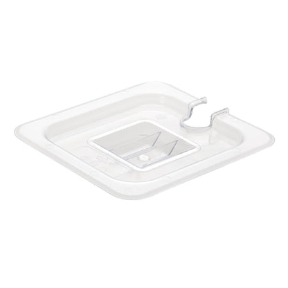U254 Vogue polycarbonaat deksel met lepeluitsparing GN 1/6
