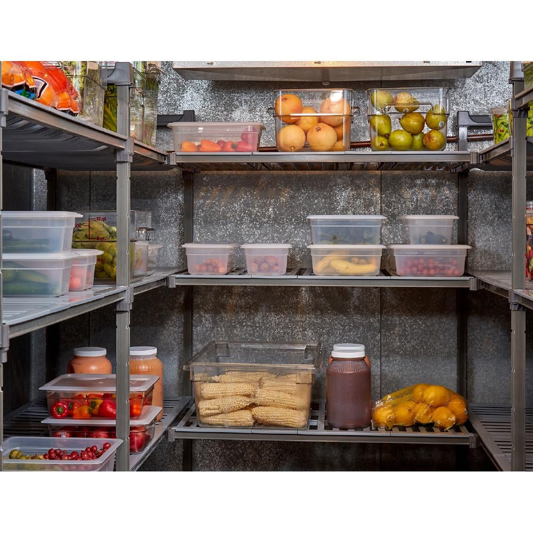 DM771 Cambro stelling 183cm hoog 4 schappen - 46cm diep - 137,5cm breed