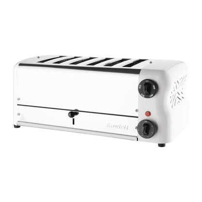 CH186 Rowlett Esprit broodrooster 6 sleuven wit - 2 reserve-elementen en 2 tostihouders