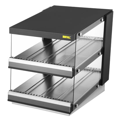 HW925 Buffalo Schuin Kanaal Voedselverwarmer 2 Planken