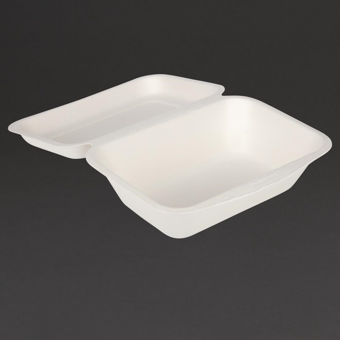 DW248 Fiesta Compostable bagasse maaltijddozen 182mm (250 stuks)