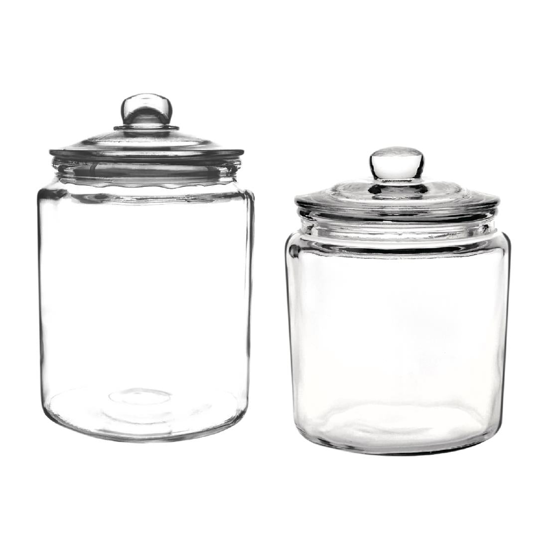 SA725 Olympia Biscotti Glazen Potten Set 6,3Ltr en 3,8Ltr