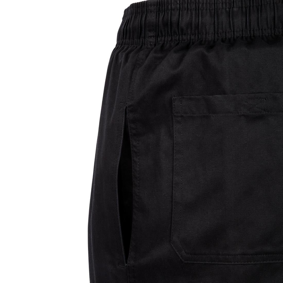 B222-L Chef Works unisex slim fit cargo broek zwart L