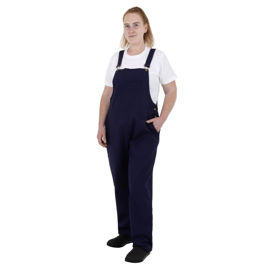 BA174-XL Southside Bib & Brace Katoenen Canvas Tuinbroek Marineblauw XL