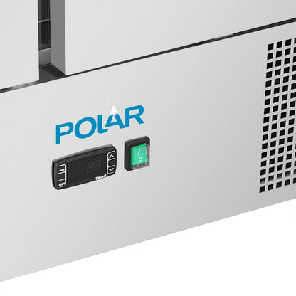 UA090 Polar U-Series Geventileerde 3-Deurs Saladette 400Ltr
