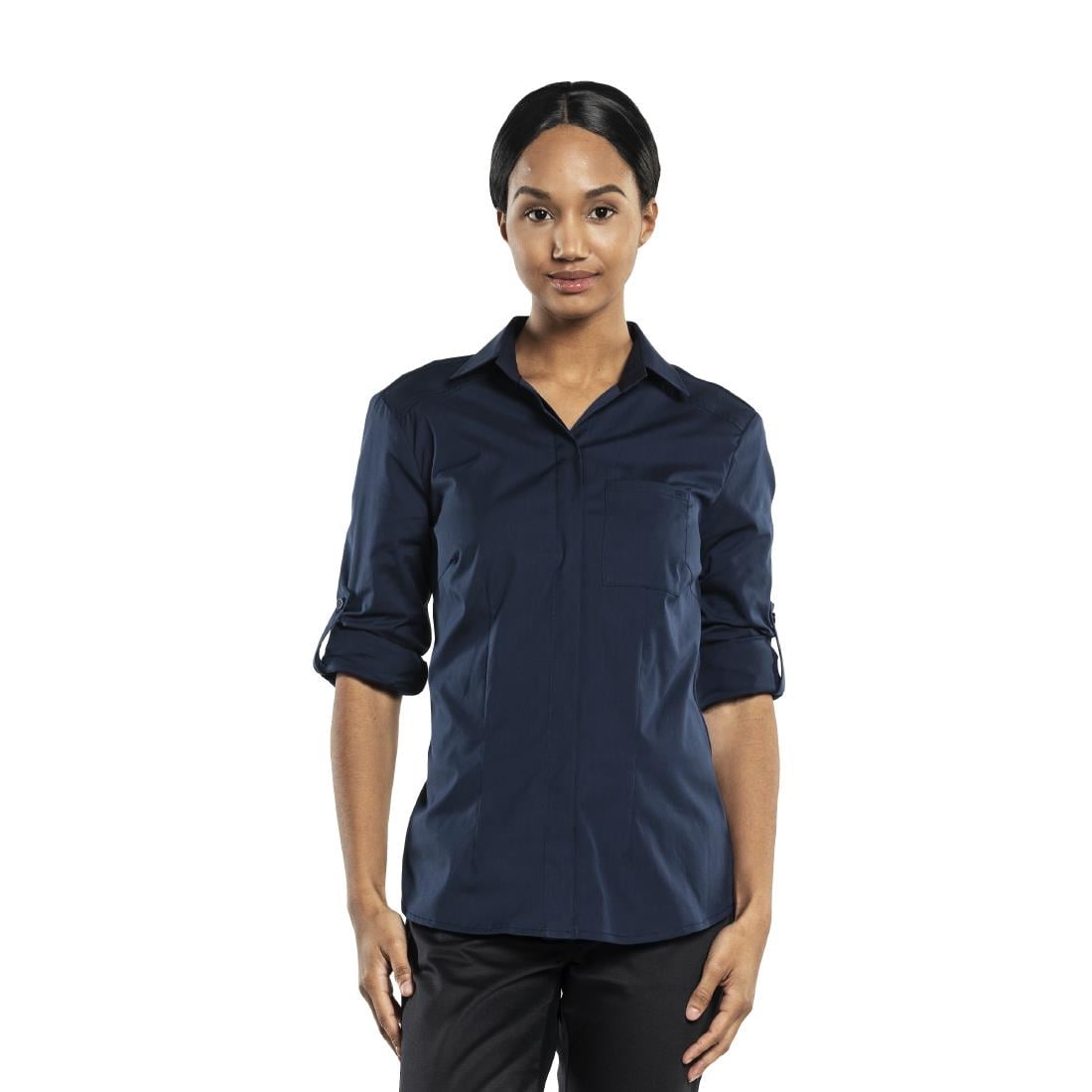 BA134-L Chaud Devant Dames Ufx Marineblouse L