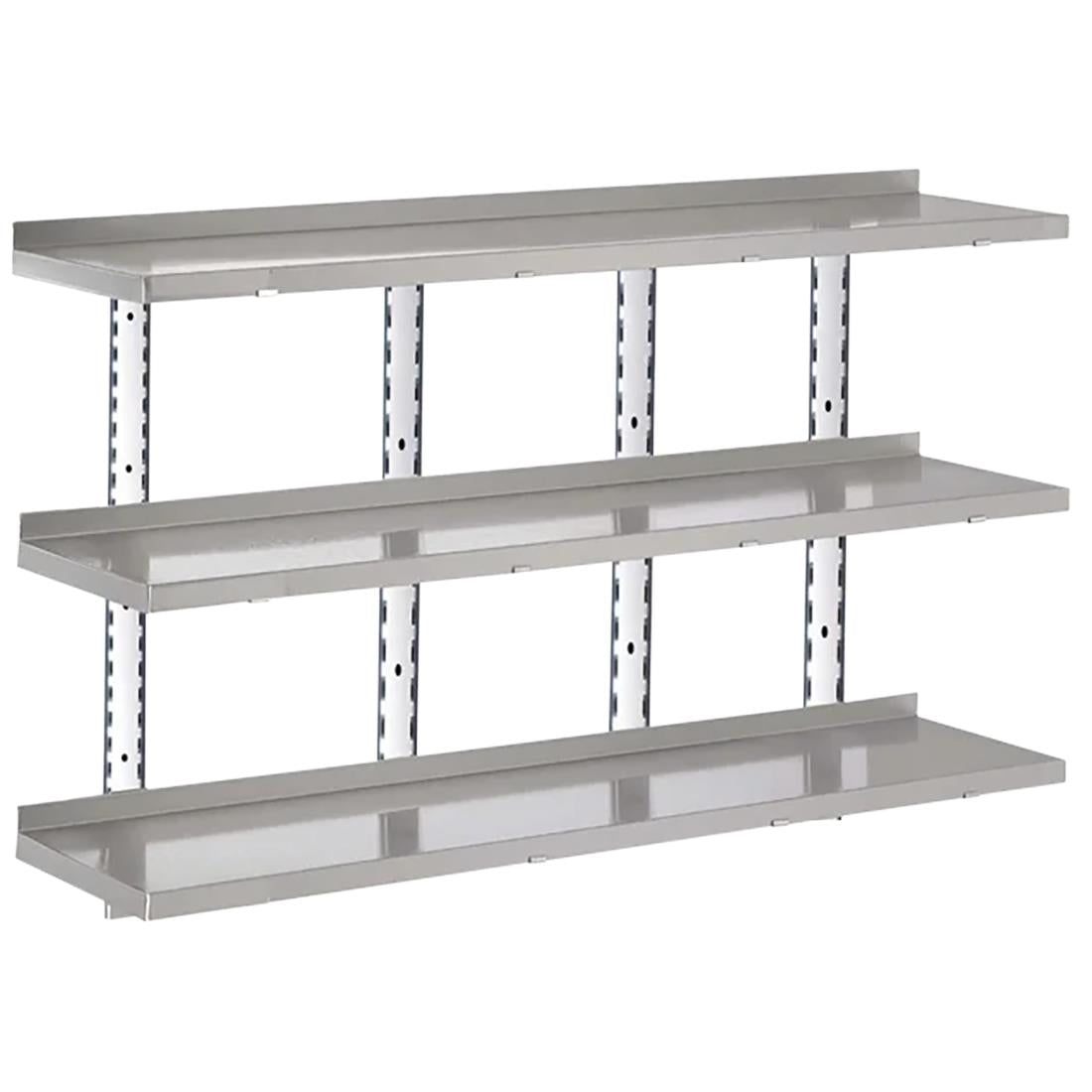 HZ767 Gastro-M Complete Shelving 3 niveaus 200x40cm - volledige montageset (excl. schroeven)