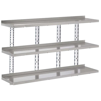 HZ767 Gastro-M Complete Shelving 3 niveaus 200x40cm - volledige montageset (excl. schroeven)
