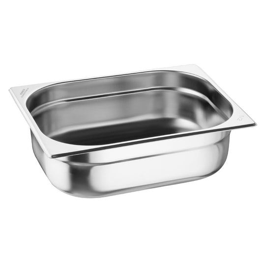 JB372 Nisbets Essentials RVS 1/2 Gastronorm Bak 100mm (3 stuks)