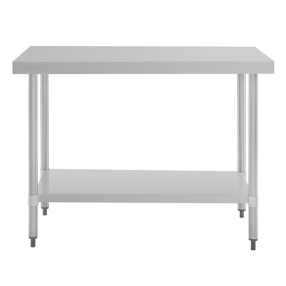 GJ502 Vogue RVS werktafel zonder achteropstand 90x120x70cm