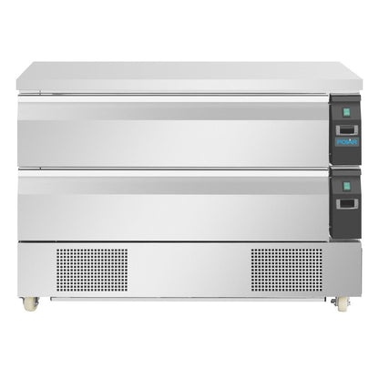 DA997 Polar U-serie compacte koel-vrieswerkbank 2 lades 6x GN 1/1