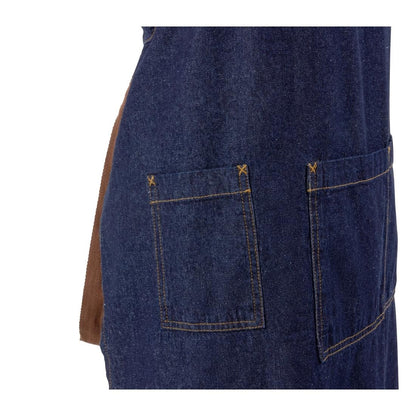 B341 Chef Works Memphis lang schort indigo