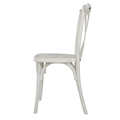 HW280 Bolero Manhattan Kruisrugleuning Resin Stoelen Limewash (4 stuks)